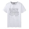 Camiseta Casual con Estampado de Fórmula Geométrica