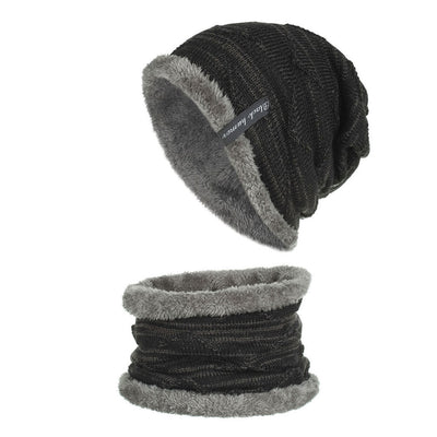 Gorro de Lana Tejido con Diseño Diagonal y Protección para Barbilla - Image 19