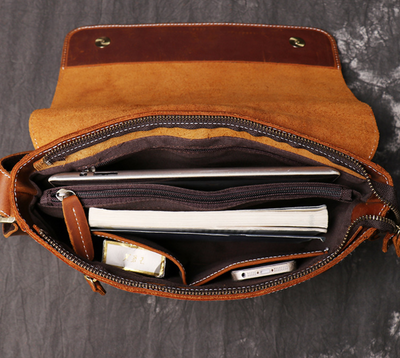 Bolso Bandolera Vintage Artesanal para Hombre - Image 11