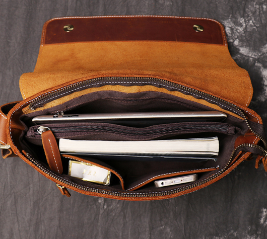 Bolso Bandolera Vintage Artesanal para Hombre - Image 11
