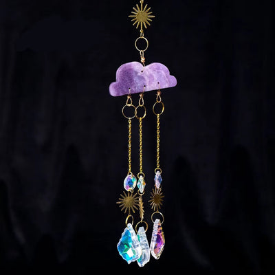 Atrapasoles Cristal Nube con Campanas de Viento - Adorno Navideño - Image 11