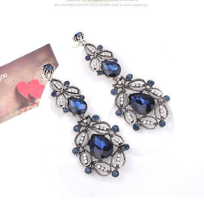 Aretes de Piedras Preciosas Diseño Gota - Image 4