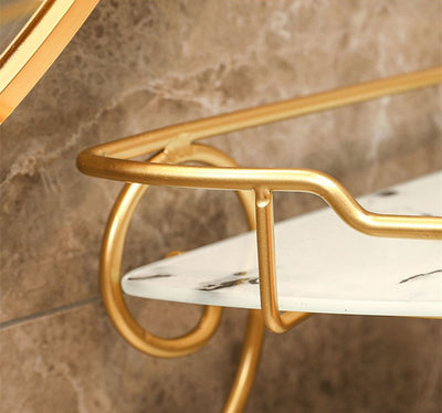 Repisa Triangular de Lujo para Baño - Organizador de Vanidad - Image 13
