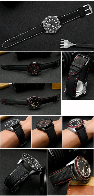 Correa de Reloj Nylon Canvas Tiansuo Haixing para Hombre - Image 32