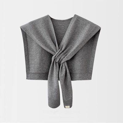 Chal Tejido Cruzado Elegante - Bufanda Sólida Versátil para Mujer - Image 9