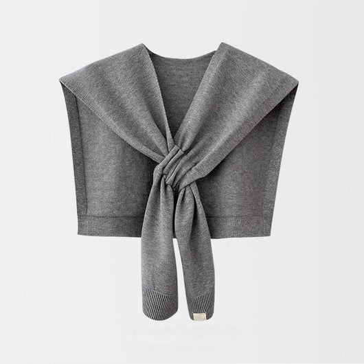 Chal Tejido Cruzado Elegante - Bufanda Sólida Versátil para Mujer - Image 9