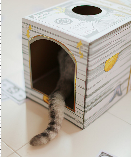 Casa Rascador para Gatos con Cartón Corrugado y Garras - Image 10
