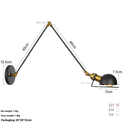Lámpara LED de Pared Articulada para Estudio y Dormitorio - Image 7