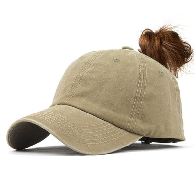 Gorra de Béisbol con Abertura para Coleta - Diseño Moderno para Mujer - Image 11