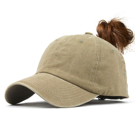 Gorra de Béisbol con Abertura para Coleta - Diseño Moderno para Mujer - Image 11