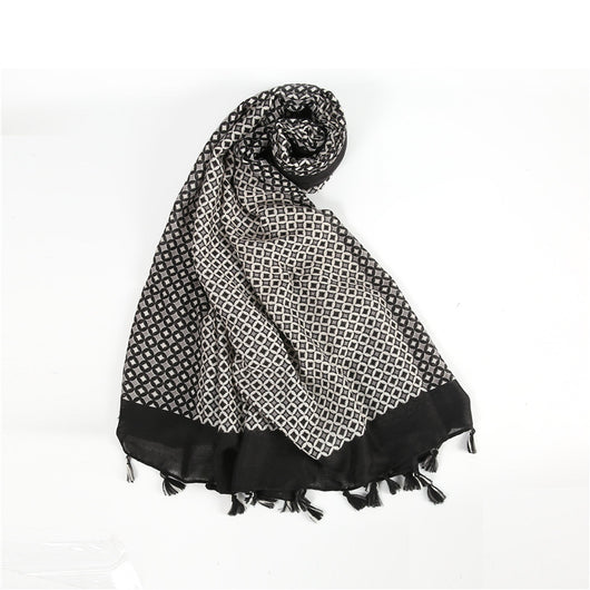 Pañuelo Minimalista de Algodón y Lino para Mujer - Image 24