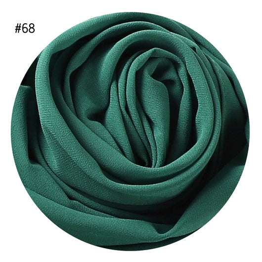Pañuelo de Gasa Perlada en Colores Sólidos - Cobertura Elegante Monocromática - Image 71