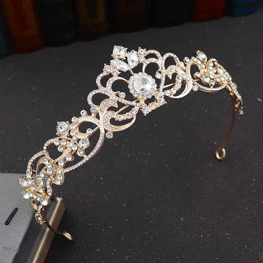 Corona de Novia con Diamantes de Imitación - Diadema para Vestido de Boda - Image 12
