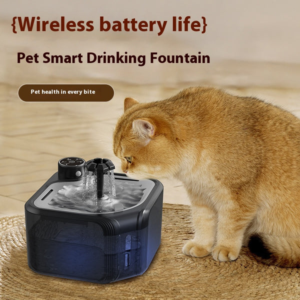 Dispensador Automático de Agua para Mascotas con Tecnología de Inducción Inalámbrica