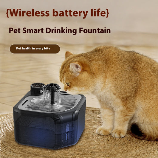Dispensador Automático de Agua para Mascotas con Tecnología de Inducción Inalámbrica