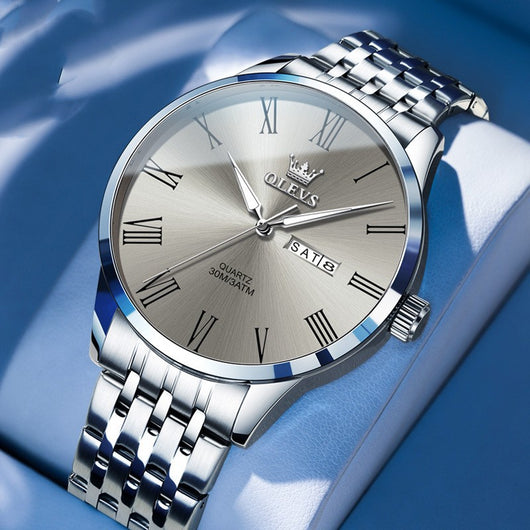 Reloj de Pulsera Ejecutivo en Acero con Escala Romana - Image 5