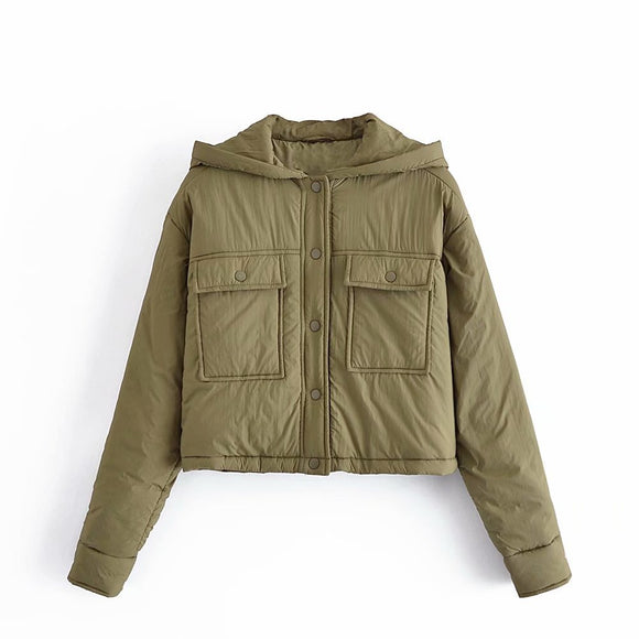 Chaqueta Deportiva con Capucha para Mujer - Poliéster y Algodón