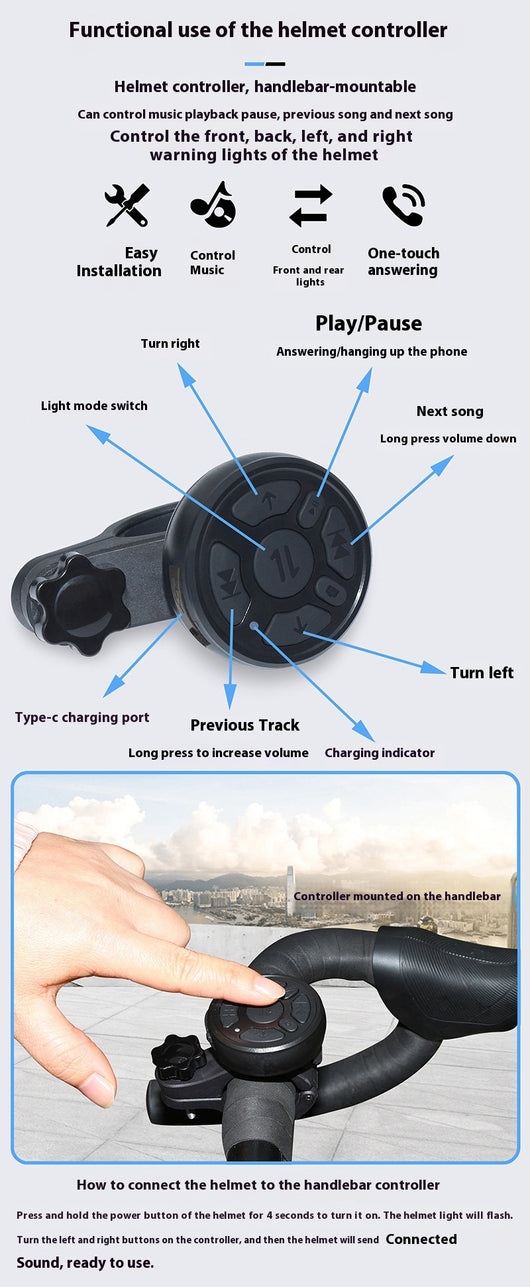 Casco Inteligente con Luces LED, Control de Voz y Conectividad Bluetooth - Image 15