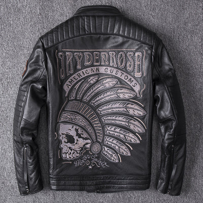 Chaqueta de Motociclista con Cuello de Pie - Abrigo Premium para Hombre - Image 2