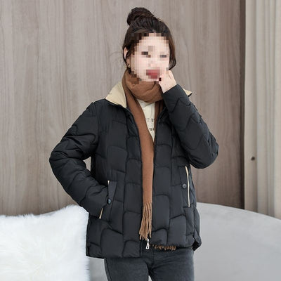 Abrigo Acolchado de Algodón Estilo Coreano para Mamás - Image 4