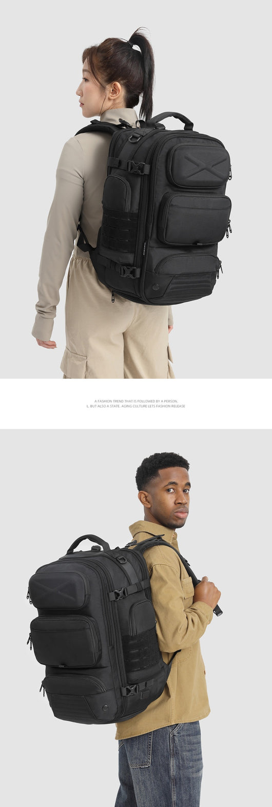 Mochila Multifuncional para Hombre - Viajes Cortos y Aventuras - Image 9