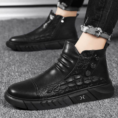 Botas Martin Altas Casuales Estilo Británico para Hombre - Image 10