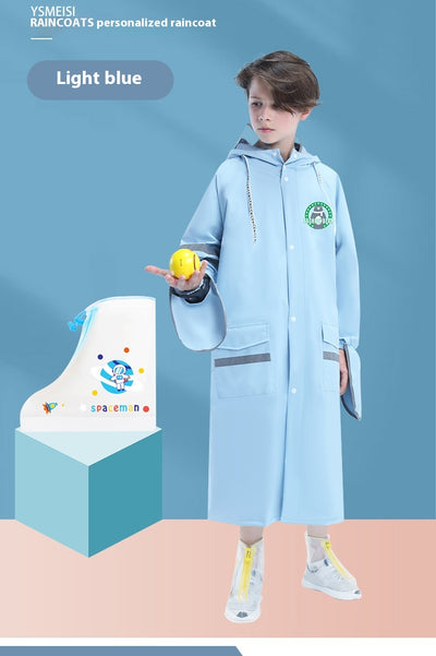 Poncho Impermeable Escolar para Niños y Niñas - Protección Total con Mochila Integrada - Image 15