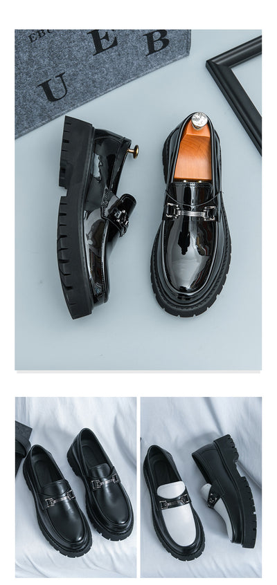 Zapatos Casuales de Cuero con Plataforma para Hombre - Image 8