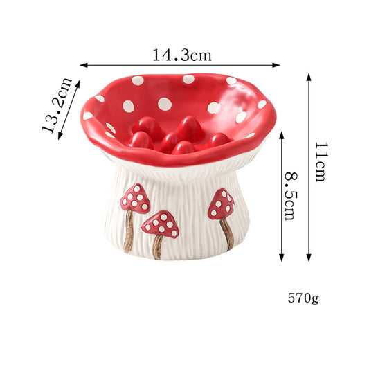 Comedero Elevado para Gatos y Perros con Diseño Decorativo de Seta - Image 2