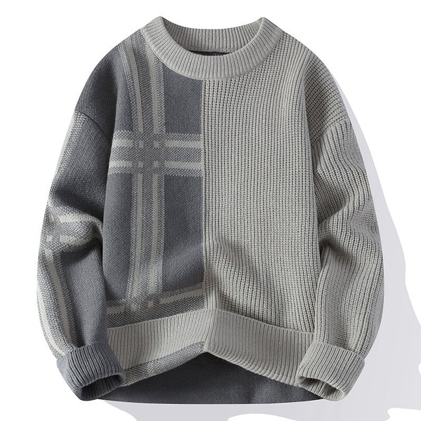 Suéter Casual de Cuello Redondo Tejido para Hombre