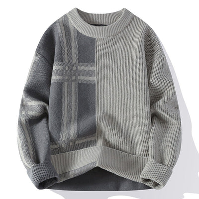 Suéter Casual de Cuello Redondo Tejido para Hombre - Image 2