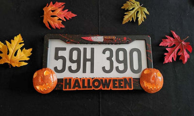 Marco para Placa de Auto Personalizado Myers-Briggs Halloween - Image 10