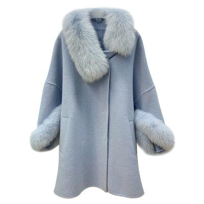 Abrigo Largo de Tweed Reversible Estilo Hada - Image 7