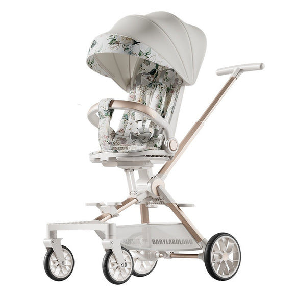 Cochecito Bebé 4 Ruedas Reversible Reclinable Ligero y Plegable