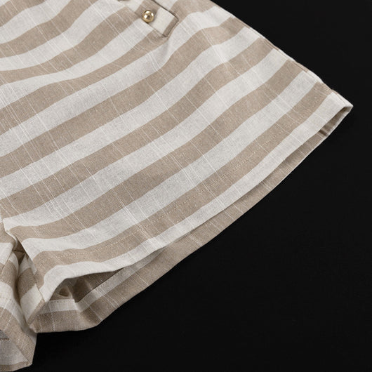 Conjunto de Pantalón Corto y Camiseta Rayada de Manga Corta - Image 18