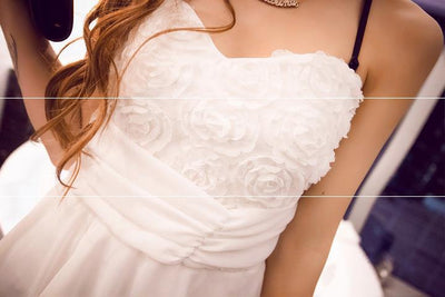 Vestido Tuxedo Estampado de Chifón con Abertura Lateral y Cintura Ajustada - Image 7
