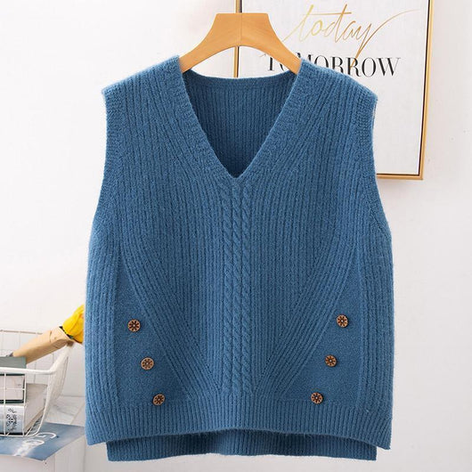 Chaleco Pullover con Cuello de Solapa para Mujer - Image 7