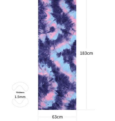 Toalla Antideslizante para Yoga y Ejercicio - Diseño Tie-Dye Multicolor - Image 26