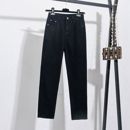 Pantalón Vaquero Cropped de Cintura Alta y Pierna Recta - Image 15