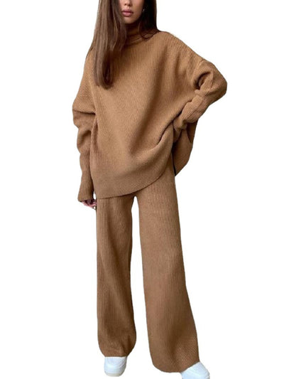 Pantalón Ancho de Talle Alto con Cuello Alzado y Mangas Largas - Image 14