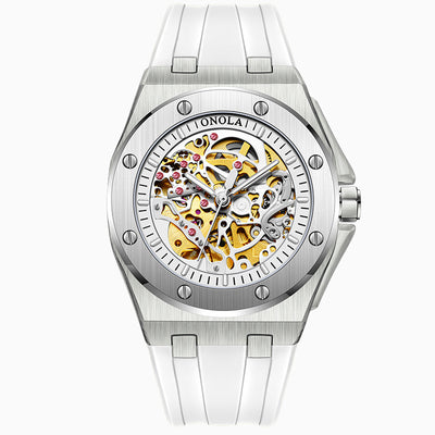 Reloj Automático para Hombre con Correa de Silicona Resistente al Agua - Image 10