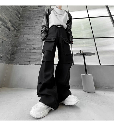 Pantalón Funcional Unisex de Pierna Ancha con Múltiples Bolsillos - Image 21