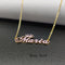 Colar com Nome Personalizado em Inglês Tendência da Moda Feminina Rosa Dourado