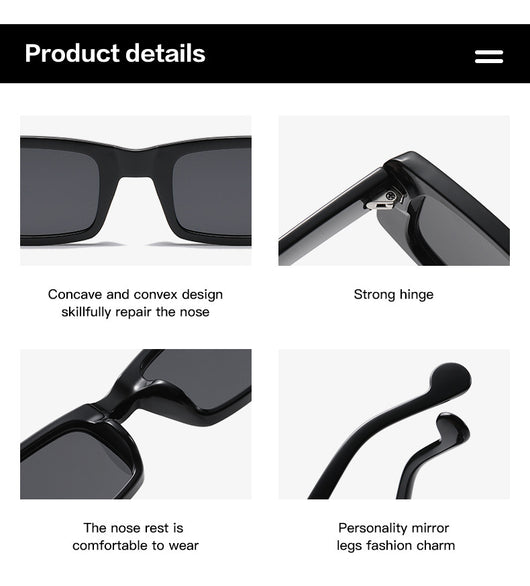 Gafas de Sol Cuadradas Pequeñas para Mujer - Estilo Trendy - Image 21