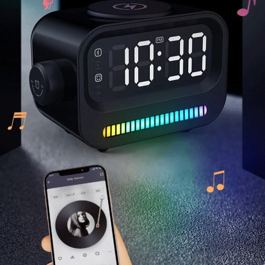 Reloj Despertador Digital 3 en 1 con Luz de Ambiente y Parlante - Image 3