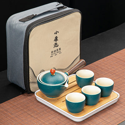 Juego de Té Xiaoyao con Tetera Giratoria 360° - Image 5
