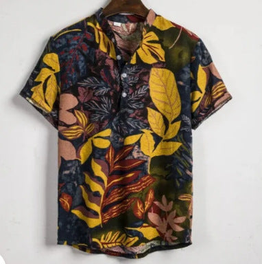 Camisa Hawaiana de Manga Corta con Solapa - Image 23