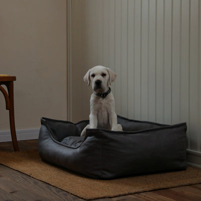 Cama Impermeable para Mascotas - Sofá Nido de Cuero Sintético Premium