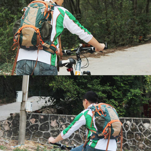 Mochila de Senderismo y Ciclismo para Hombre y Mujer - Deportes al Aire Libre
