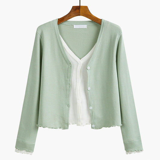Cardigan Tejido Cuello V para Mujer - Chaqueta Elegante - Image 14
